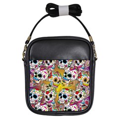 Sugar Skulls Girls Sling Bag by ExtraGoodSauce