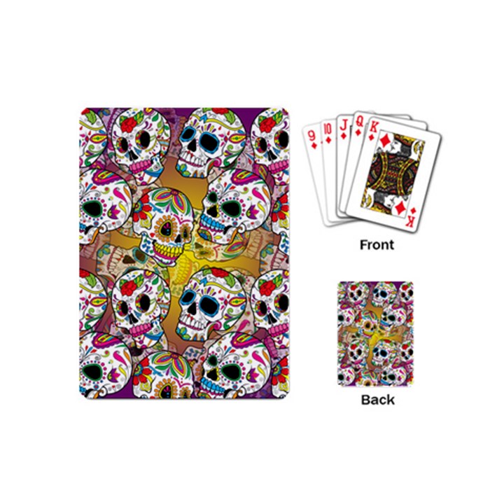 Sugar Skulls Playing Cards Single Design (Mini)