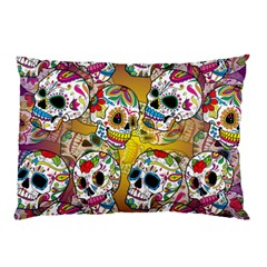 Sugar Skulls Pillow Case (two Sides) by ExtraAwesomeSauce