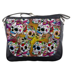 Sugar Skulls Messenger Bag by ExtraAwesomeSauce