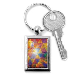 Space Design Key Chain (rectangle) by ExtraAwesomeSauce