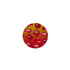 Hot Lips 1  Mini Buttons by ExtraGoodSauce