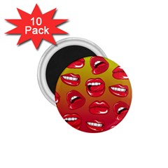 Hot Lips 1 75  Magnets (10 Pack)  by ExtraGoodSauce