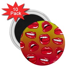 Hot Lips 2 25  Magnets (10 Pack)  by ExtraGoodSauce