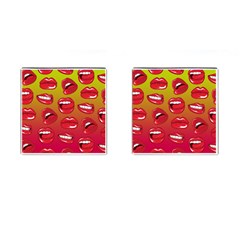 Hot Lips Cufflinks (square) by ExtraGoodSauce