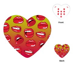 Hot Lips Playing Cards Single Design (heart) by ExtraGoodSauce