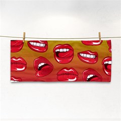 Hot Lips Hand Towel by ExtraGoodSauce