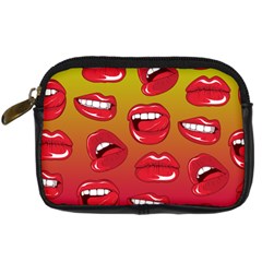 Hot Lips Digital Camera Leather Case by ExtraGoodSauce