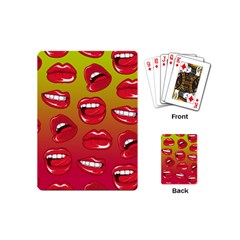 Hot Lips Playing Cards Single Design (mini) by ExtraGoodSauce