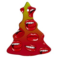 Hot Lips Ornament (christmas Tree)  by ExtraGoodSauce