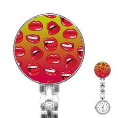 Hot Lips Stainless Steel Nurses Watch by ExtraAwesomeSauce