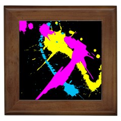 Splatter Splatter Framed Tile by ExtraGoodSauce