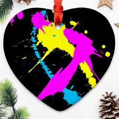 Splatter Splatter Ornament (heart)