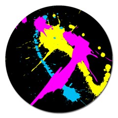 Splatter Splatter Magnet 5  (round) by ExtraGoodSauce