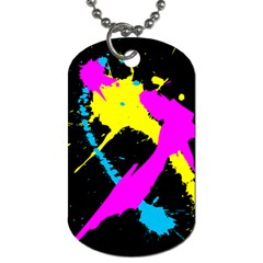 Splatter Splatter Dog Tag (one Side)