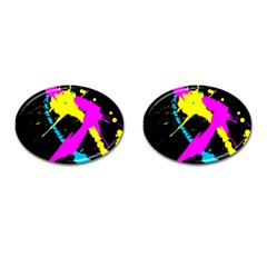 Splatter Splatter Cufflinks (oval) by ExtraGoodSauce