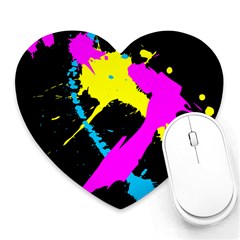 Splatter Splatter Heart Mousepads