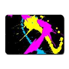 Splatter Splatter Small Doormat  by ExtraAwesomeSauce