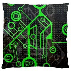 Tech Large Cushion Case (one Side)