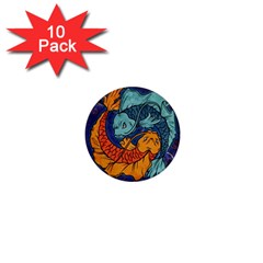 Koi Fish 1  Mini Magnet (10 Pack) 