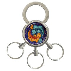 Koi Fish 3-ring Key Chain by ExtraGoodSauce