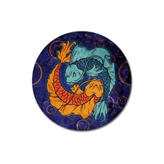 Koi Fish Magnet 3  (round) by ExtraGoodSauce