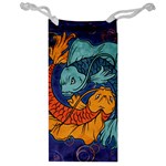 Koi Fish Jewelry Bag Front