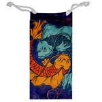 Koi Fish Jewelry Bag Back