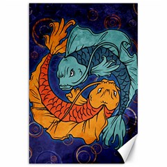 Koi Fish Canvas 20  X 30  by ExtraGoodSauce