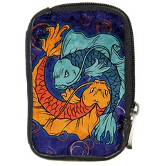 Koi Fish Compact Camera Leather Case by ExtraAwesomeSauce