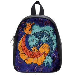 Koi Fish School Bag (small) by ExtraGoodSauce