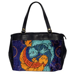 Koi Fish Oversize Office Handbag (2 Sides) by ExtraAwesomeSauce