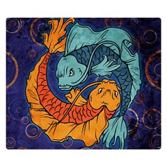 Koi Fish Double Sided Flano Blanket (small) 