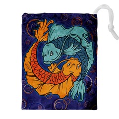 Koi Fish Drawstring Pouch (5xl) by ExtraGoodSauce