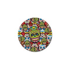 Sugar Skulls Golf Ball Marker (4 Pack) by ExtraGoodSauce