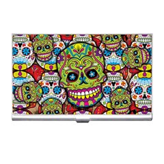 Sugar Skulls Business Card Holder by ExtraGoodSauce