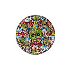 Sugar Skulls Hat Clip Ball Marker (4 Pack) by ExtraGoodSauce