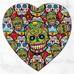 Sugar Skulls Jigsaw Puzzle (Heart) Front