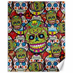 Sugar Skulls Canvas 11  X 14  by ExtraGoodSauce