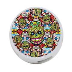 Sugar Skulls 4-port Usb Hub (two Sides) by ExtraGoodSauce