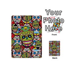 Sugar Skulls Playing Cards 54 Designs (mini) by ExtraAwesomeSauce