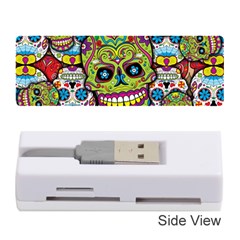 Sugar Skulls Memory Card Reader (stick) by ExtraGoodSauce