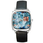 Retro Girls Square Metal Watch Front