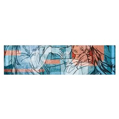 Retro Girls Satin Scarf (Oblong)