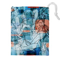 Retro Girls Drawstring Pouch (4XL)