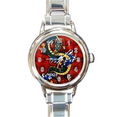 Dragon Round Italian Charm Watch by ExtraGoodSauce