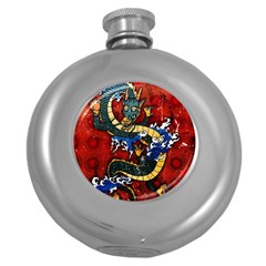 Dragon Round Hip Flask (5 Oz)