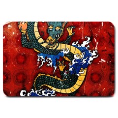 Dragon Large Doormat  by ExtraGoodSauce