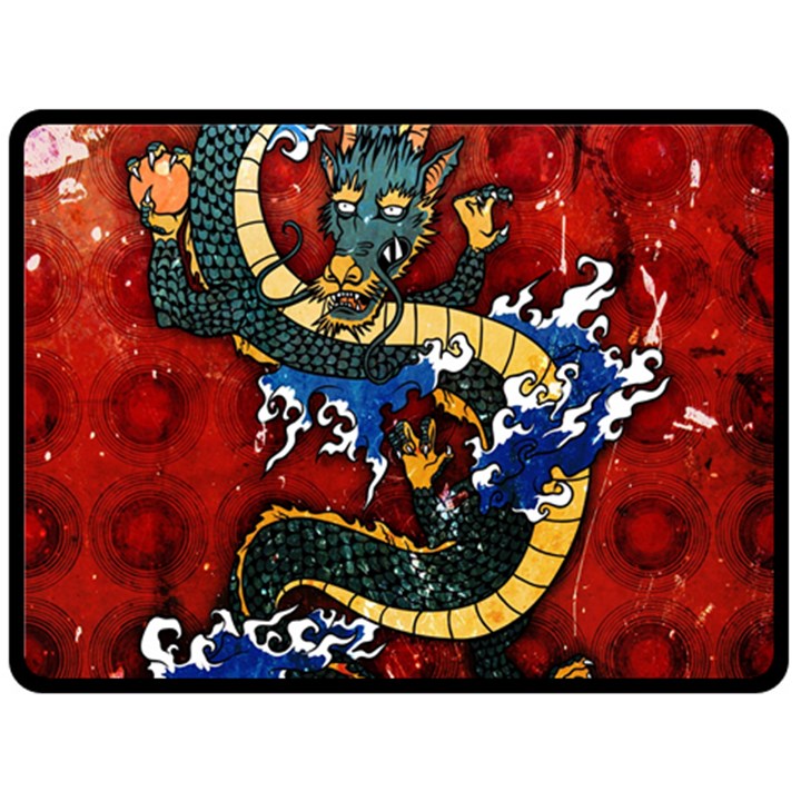 Dragon Double Sided Fleece Blanket (Large) 