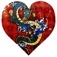 Dragon Wooden Puzzle Heart by ExtraGoodSauce